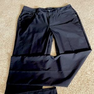 EXC! Puma Golf Dress Casual Pants Men's Size 36x34 BLACK Mid Weight